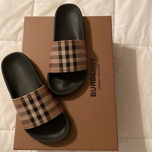 Burberry Little Kid's Furley Vintage Check Pool Slides